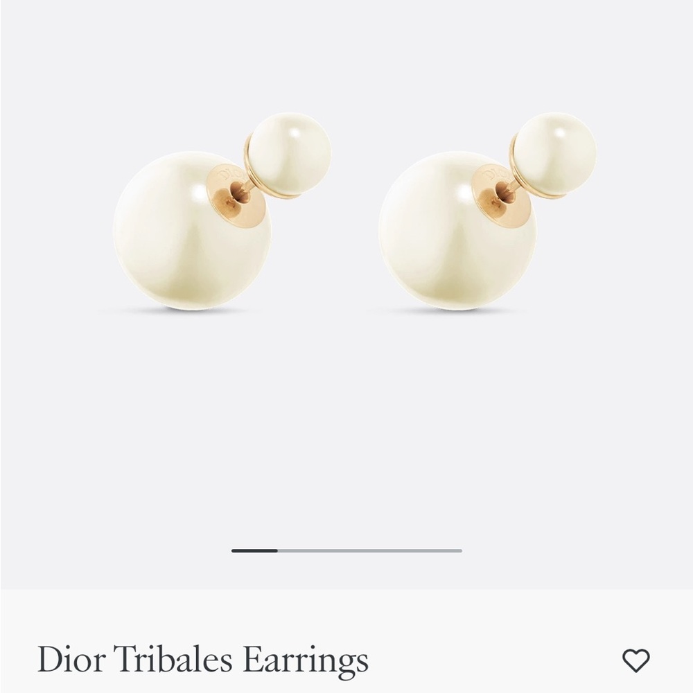 Dior Cream Pearl Earrings Luxurious Tribales Design
